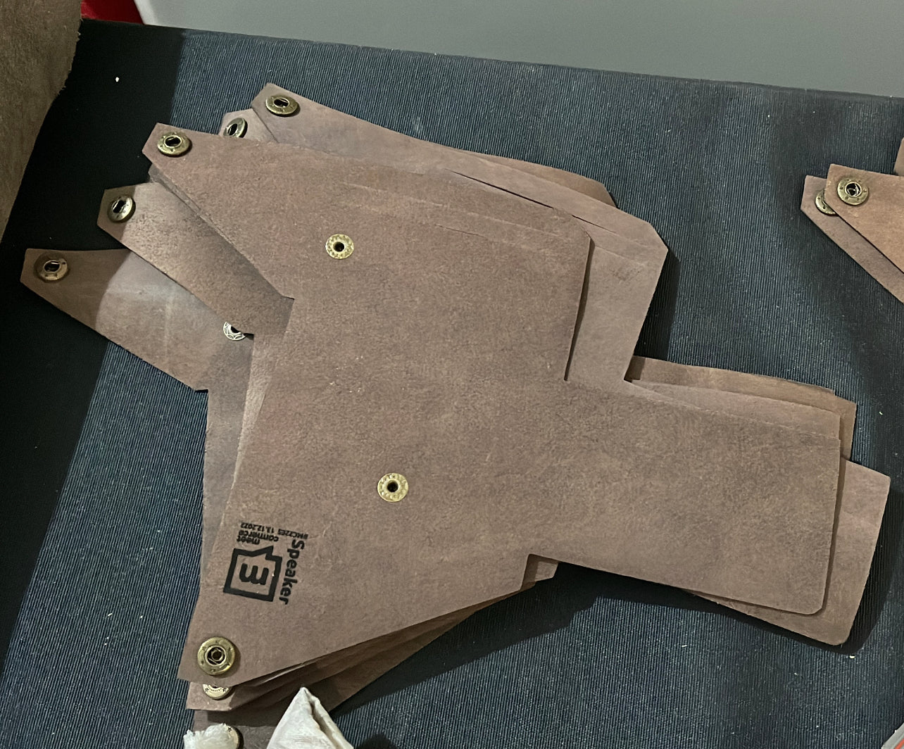 Cartera de cuero modelo "Origami"